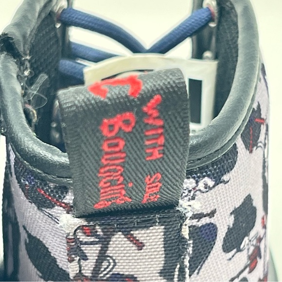 Dr. Martens 3 girl Castel Adventure Time Marceline Boots gray zipper 0695 - Picture 5 of 12